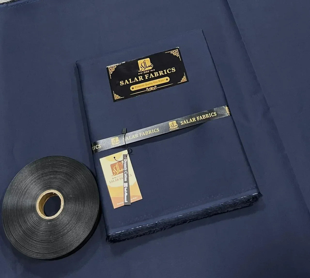Dynasty Cotton Navy Blue - Salaar Fabrics