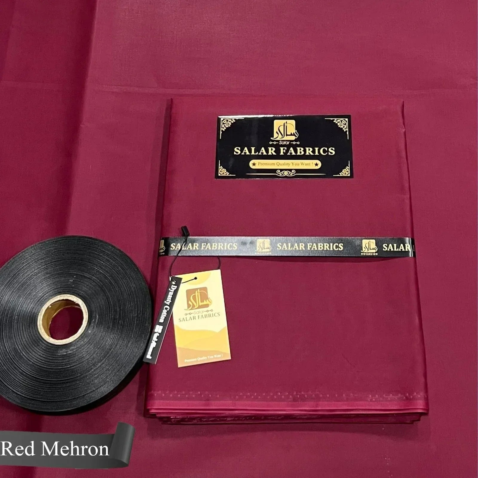Dynasty Cotton Red Mehron - Salaar Fabrics